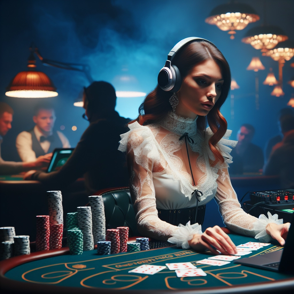 遊戲愛好者必看：孤寂的夜晚，DG真人爆乳美女直播替你解憂愁｜真人DG百家樂互動體驗